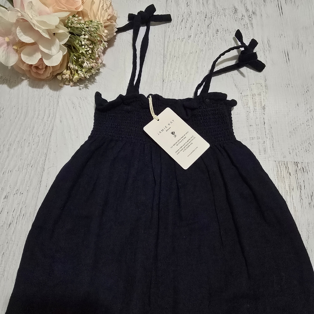 Jamie Kay Navy Organic Muslin Playsuit Jumpsuit 3Yrs NWT - Picture 5 of 9